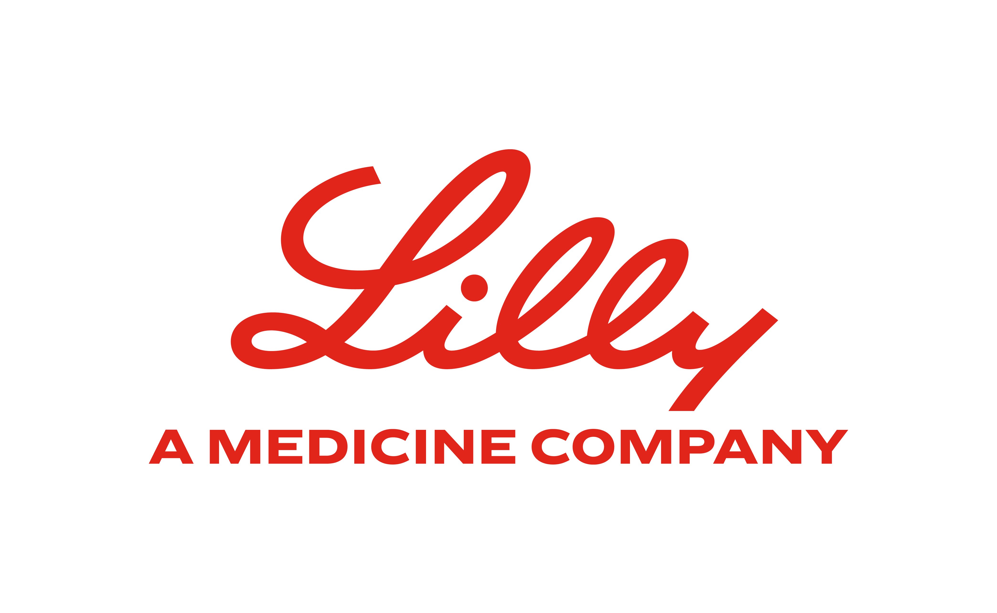 Lilly-AMC-Lockup-V-Red-RGB Logo for Lilly. A Medicine Company.