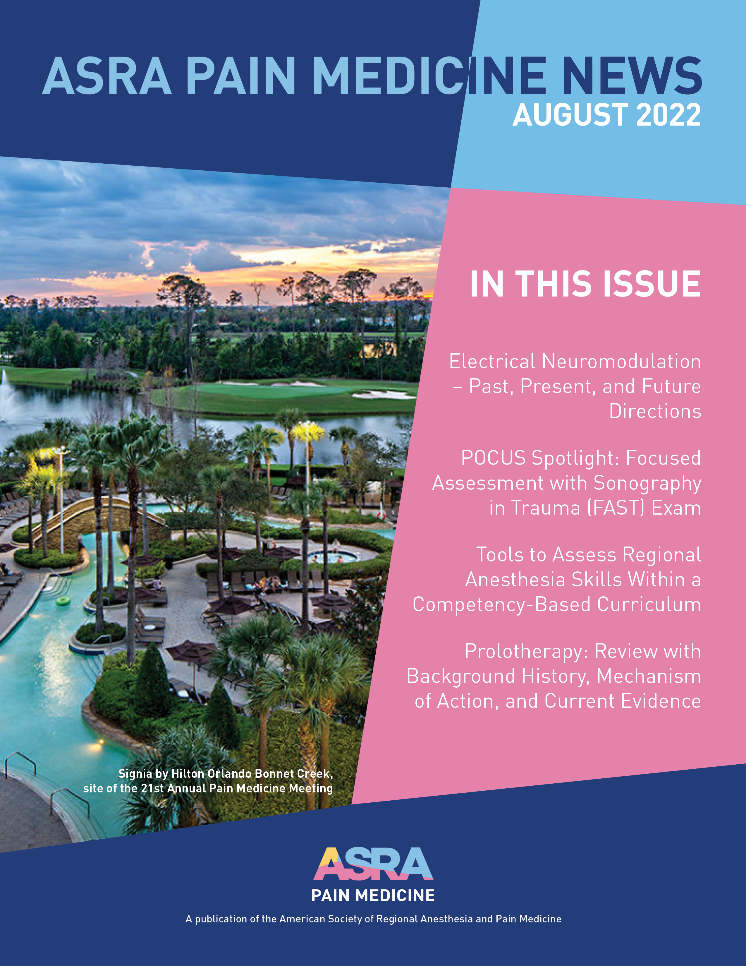 August 2022 ASRA Pain Medicine News Cover Image