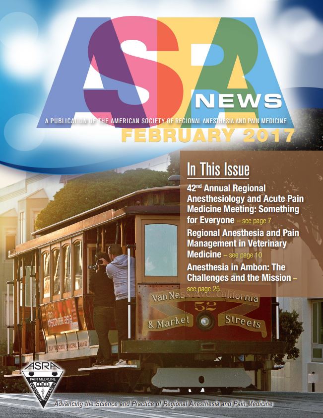 Feb 2017 ASRA News cover