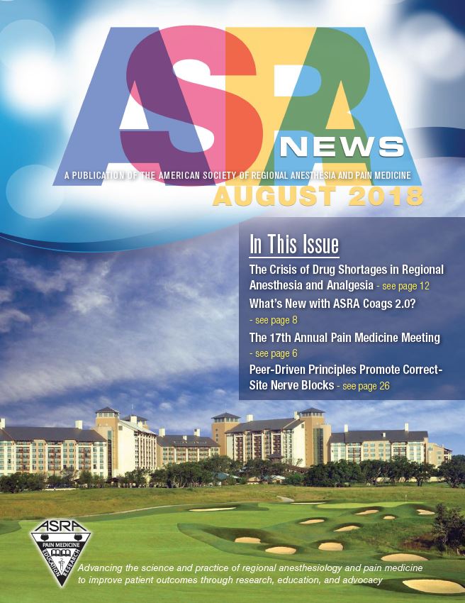 August 2018 ASRA News Cover