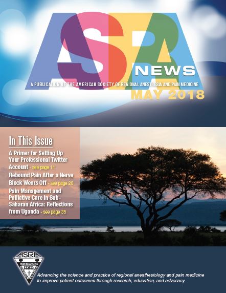 May 2018 ASRA News cover