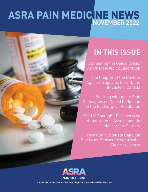 ASRA Pain Medicine News Special Spring Issue 2022 Cover